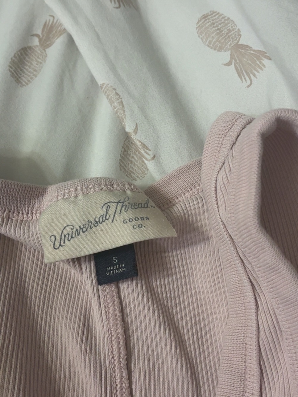 Universal Thread Ribbed Scoop Neck Tank — Light Blush - Picture 2 of 3